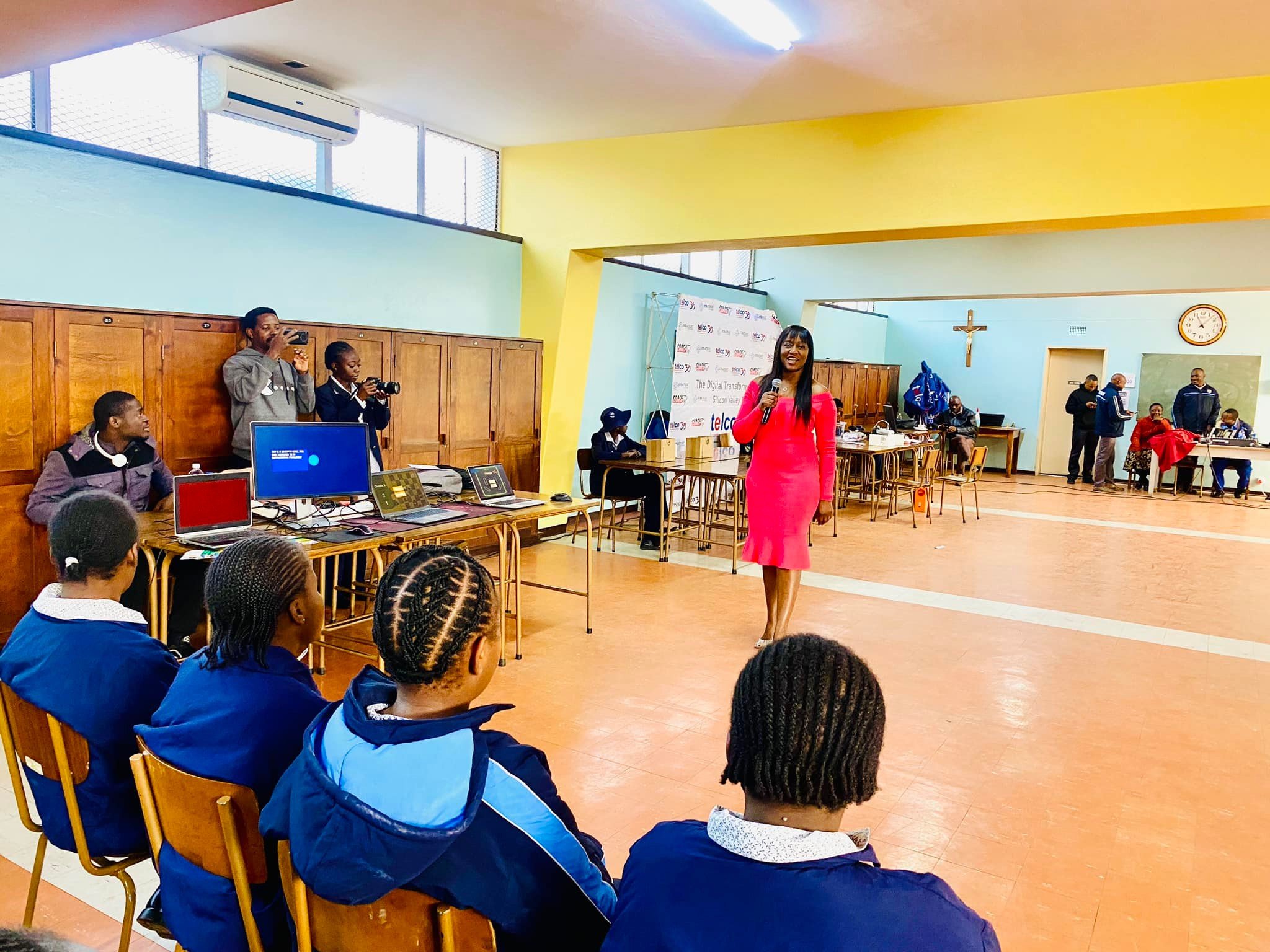 Tech presentation to students
